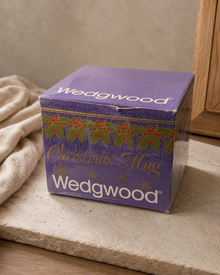 Original purple Wedgwood Christmas mug box